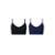Kit 2 Tops Esportivos Proteção UV Hering Sports - Preto+Azul