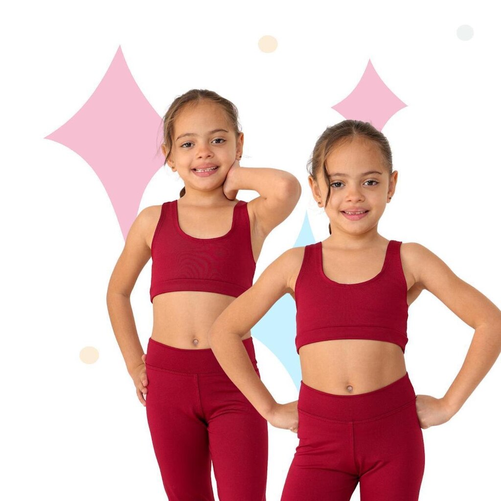 Kit 2 Tops Infantis JinkingStore Casual Feminino
