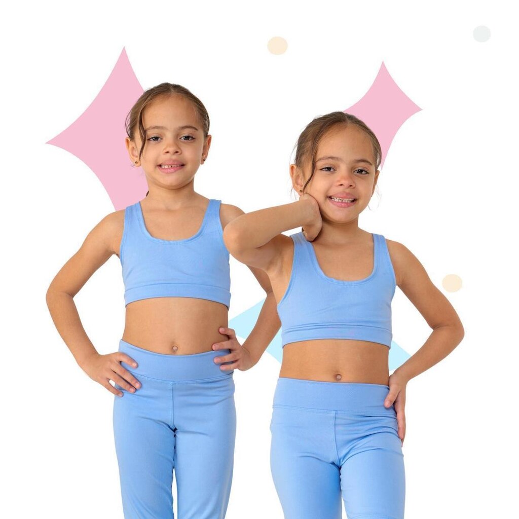 Kit 2 Tops Infantis JinkingStore Casual Feminino