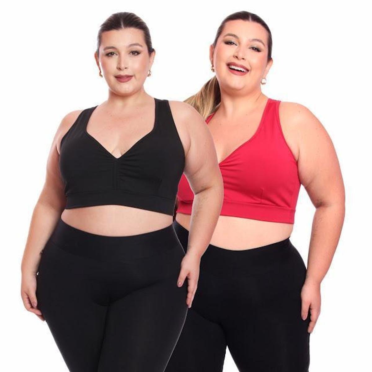 Kit 2 Tops Plus Size Fitness Feminino Academia Decote é ruim? Kit 2 Tops Plus Size Fitness Feminino Academia Decote é boa?