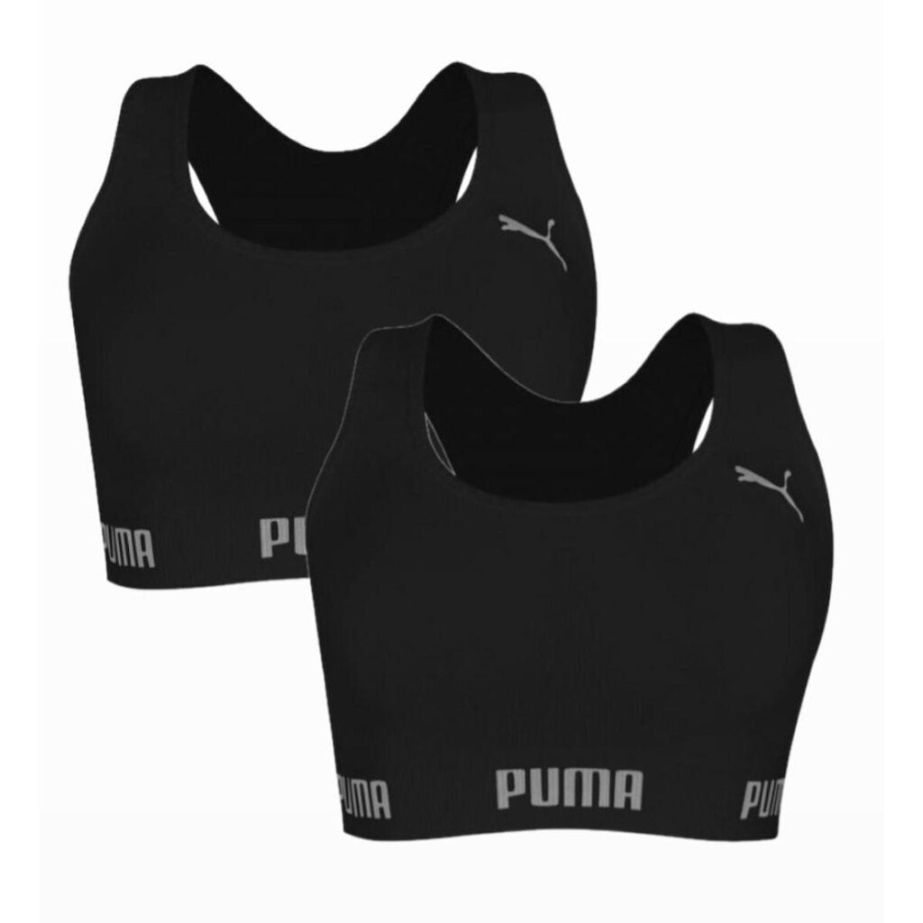 Kit 2 Tops Puma Esportivo Sem Costura Feminino