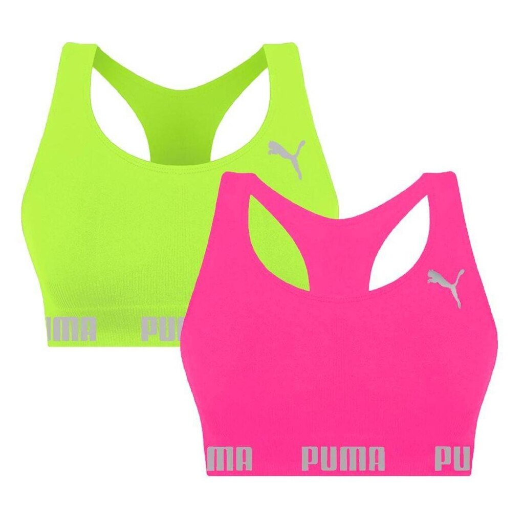 Kit 2 Tops Puma Nadador Sem Costura Feminino