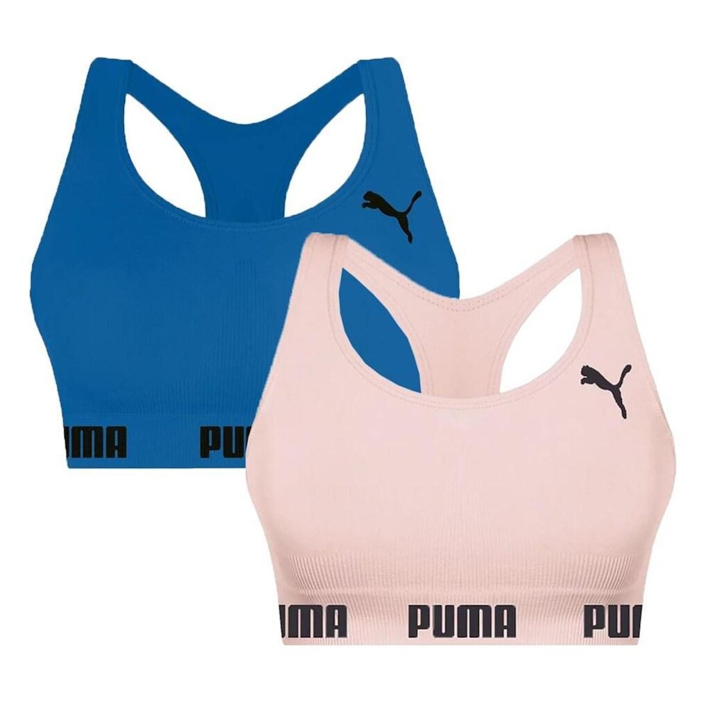 Kit 2 Tops Puma Nadador Sem Costura Feminino