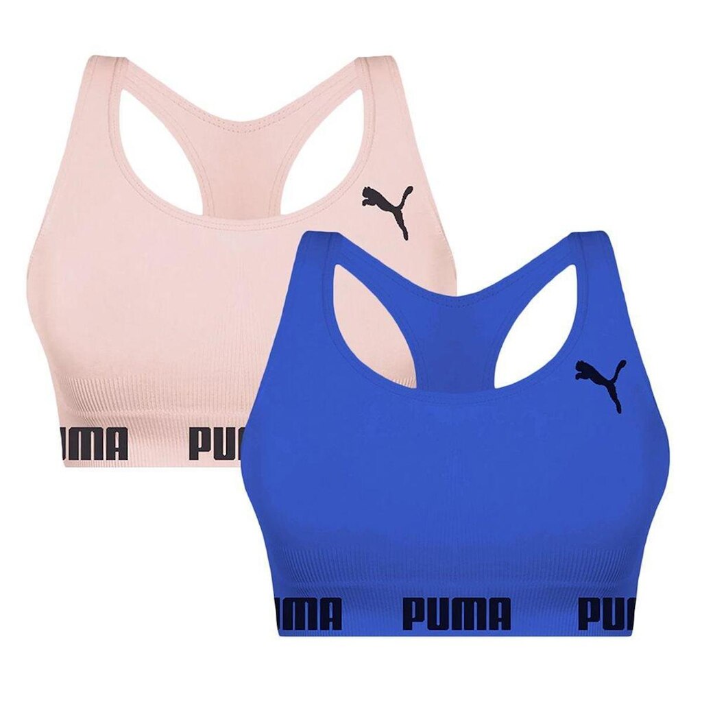 Kit 2 Tops Puma Nadador Sem Costura Feminino