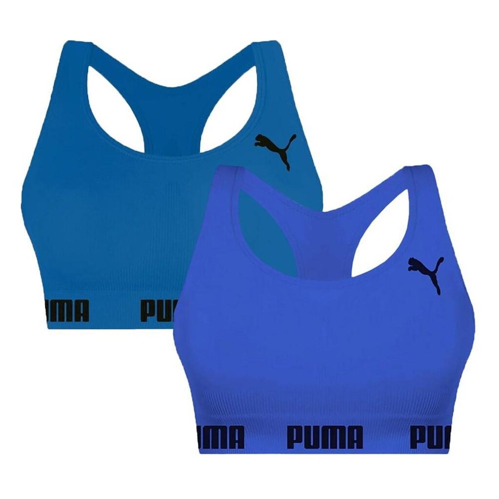 Kit 2 Tops Puma Nadador Sem Costura Feminino