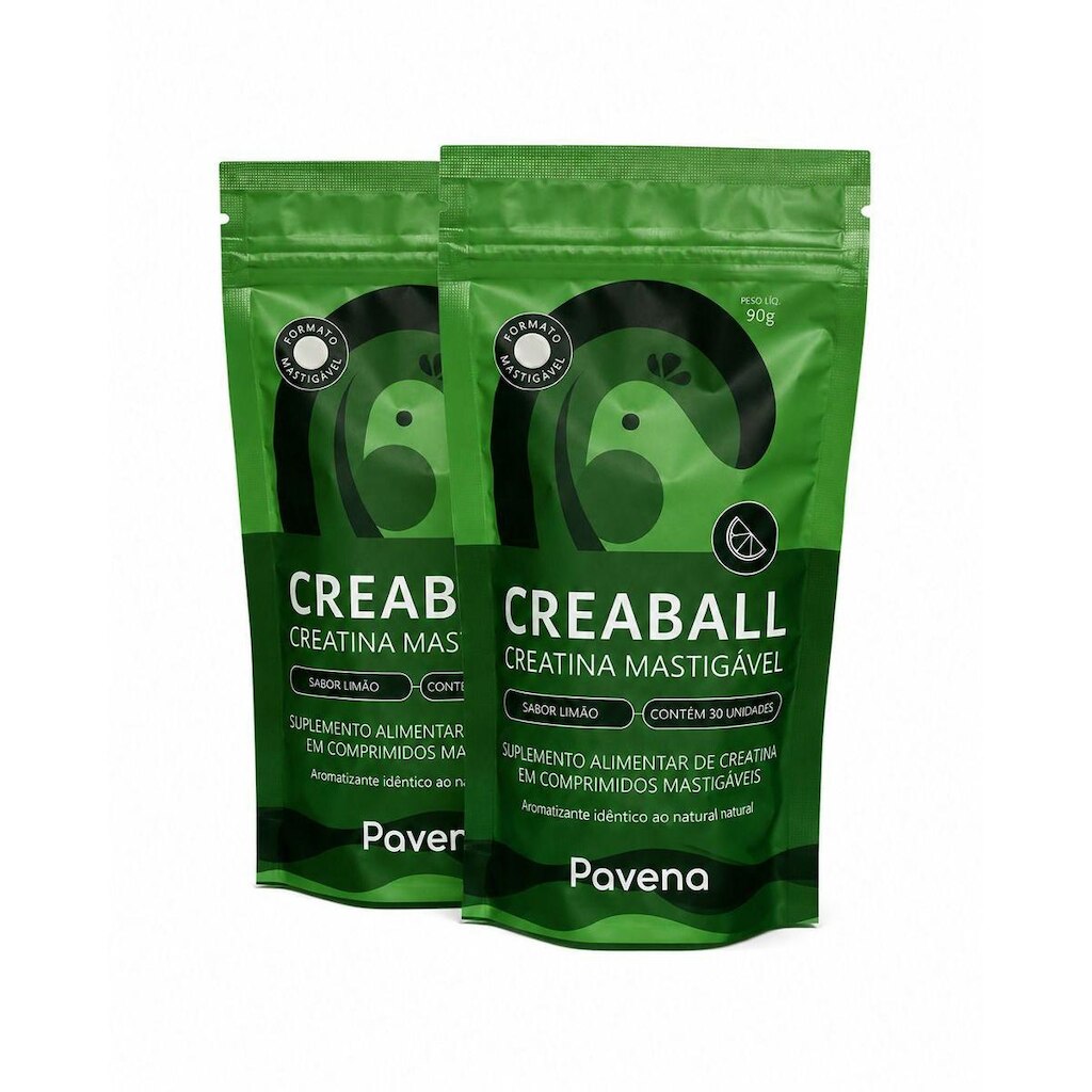 KIT 2 Unidades - Creatina Mastigável - Creaball Pavena