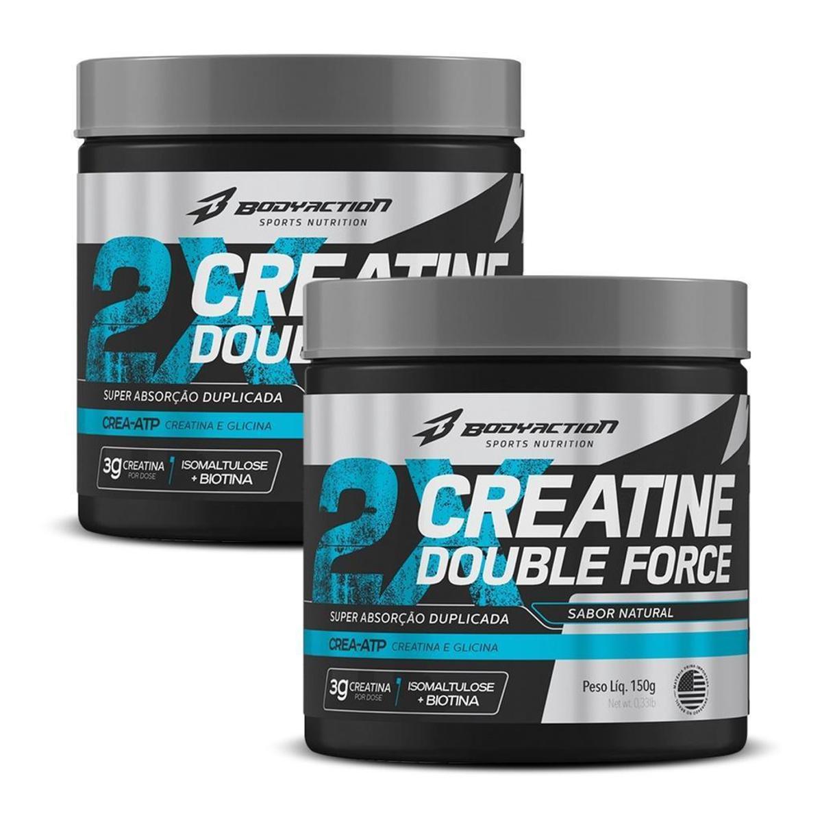 KIT 2 X CREATINE DOUBLE FORC BODY ACTION 150G Menor preço em KIT 2 X CREATINE DOUBLE FORC BODY ACTION 150G