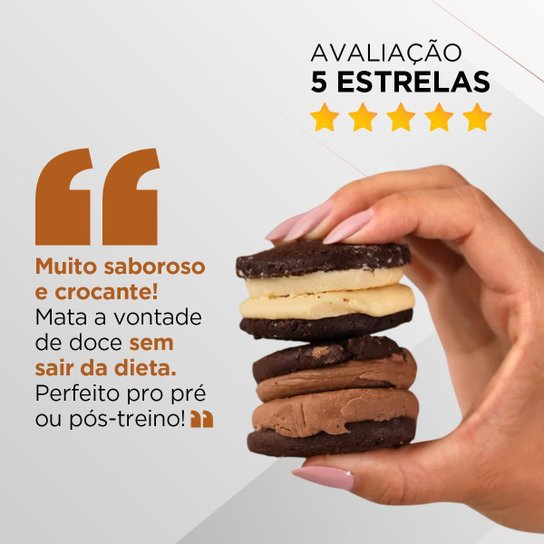 Kit 20 Protein Cookie Topway 45g Sabor Baunilha