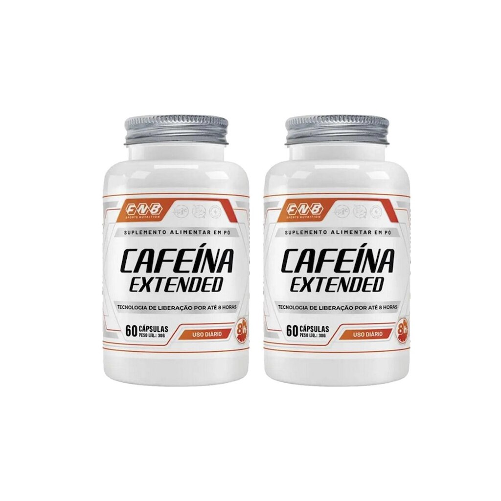 Kit 2Cafeína Extended 2x60 cápsulas FNB Sport Nutrition