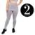 Kit 2un Calça Mosaico Com Saia Para Treino Academia Cardio - Preto+Branco