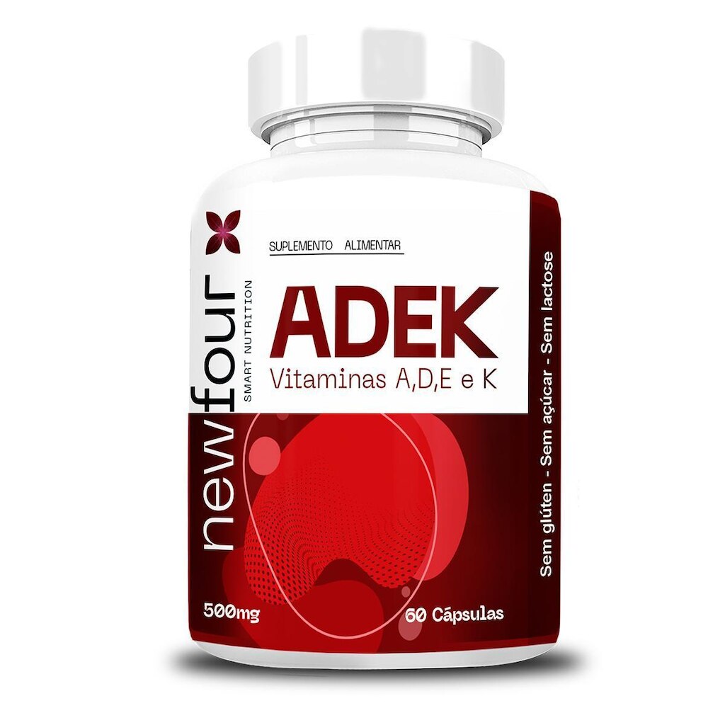 Kit 2x Adek Vitaminas A D E K 500mg 60 Capsulas NewFour