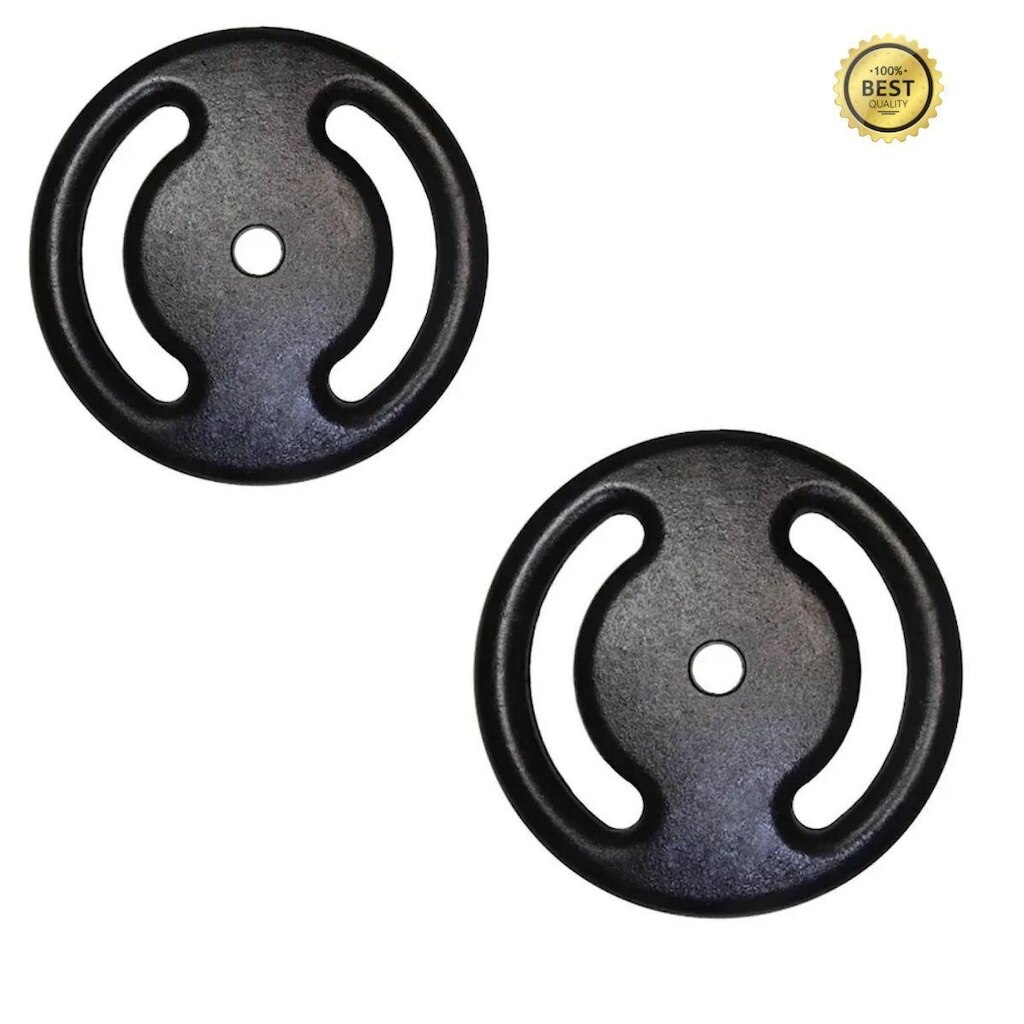 Kit 2x Anilha Super Premium de 3Kg Ferro Fundido Pintada Academia
