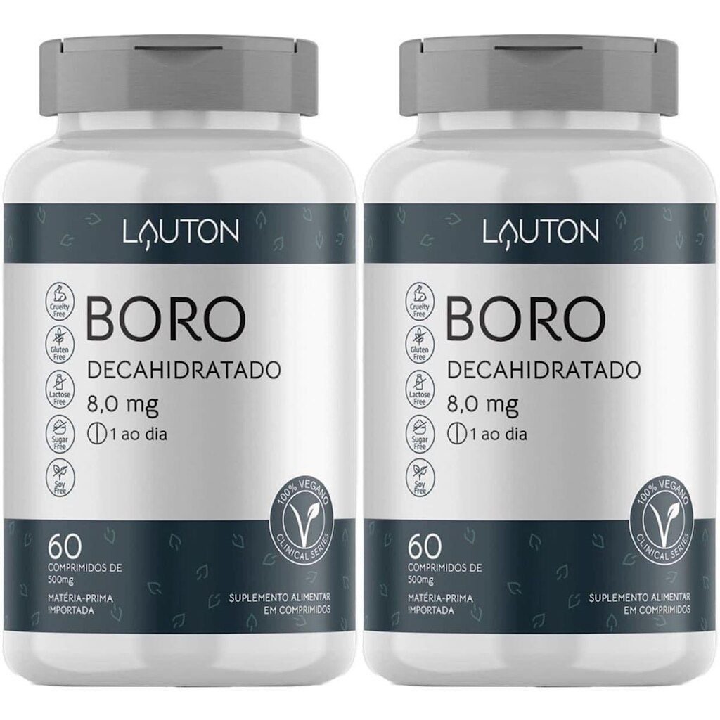 Kit 2X Boro Decahidratado - 60 Comprimidos - Lauton Nutrition