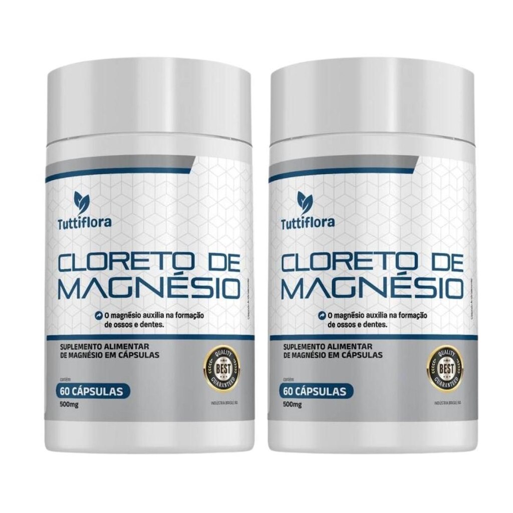 Kit 2x Cloreto de Magnésio 60 Cápsulas Tuttiflora