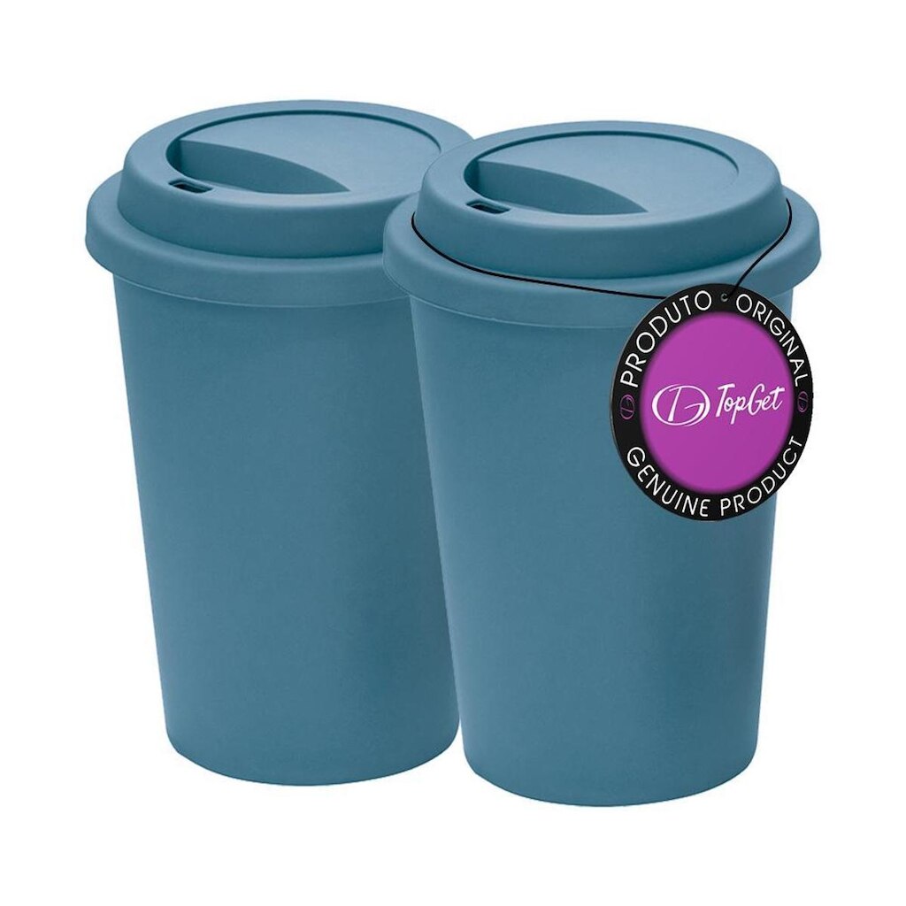 Kit 2x Copos para Viagem 450 ml Jacarta TopGet
