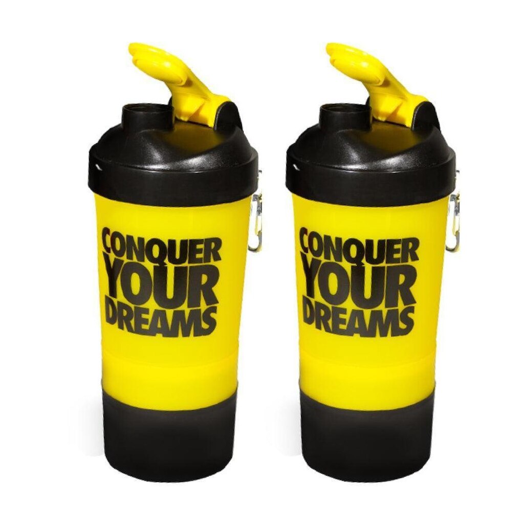 Kit 2x Coqueteleira Conquer Your Dreams - 500ml