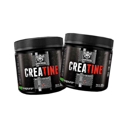 Kit 2x Creatina Creapure 200g Darkness Integralmédica Menor preço em Kit 2x Creatina Creapure 200g Darkness Integralmédica