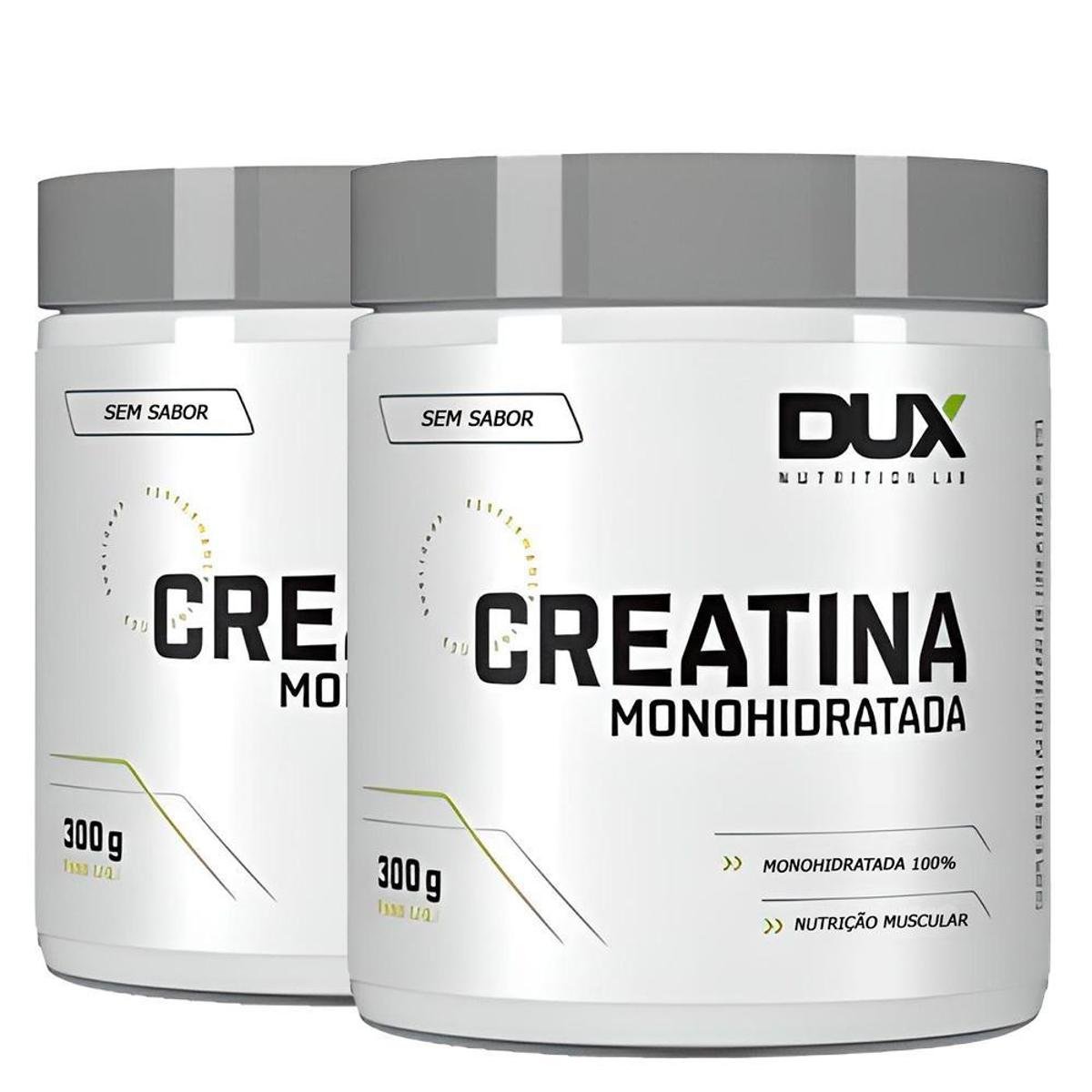 Kit 2x Creatina Monohidratada 100% Pura 300g - Dux Nutrition Menor preço em Kit 2x Creatina Monohidratada 100% Pura 300g - Dux Nutrition