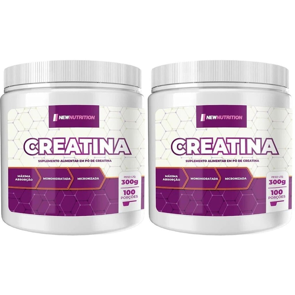 Kit 2X Creatina Monohidratada Micronizada - 300g Neutro - NewNutrition
