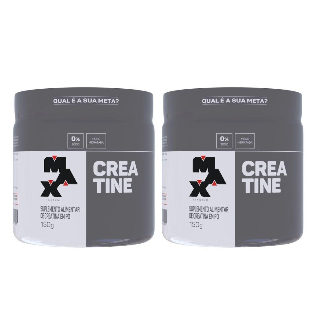Kit 2x Creatina Monohidratada Pura 150g - Max Titanium