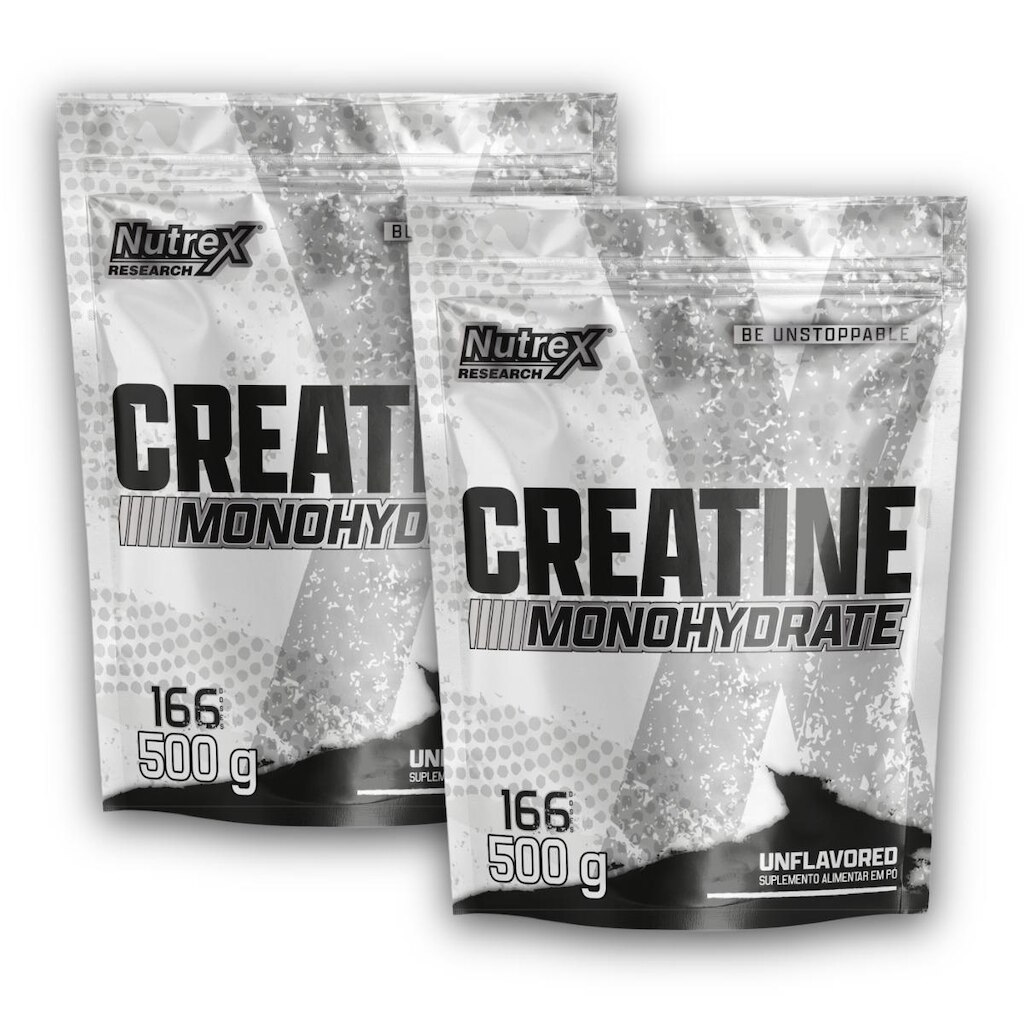 Kit 2x Creatina Monohydrate Pura 500g - Nutrex Research