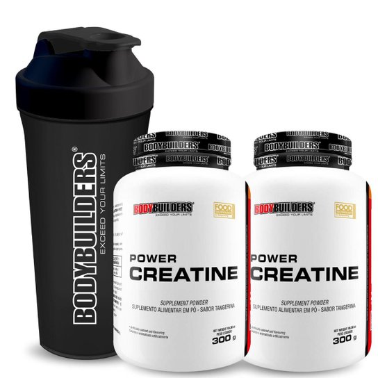 Kit 2x Creatine 300g + Coqueteleira - 600ml - Bodybuilders é ruim? Kit 2x Creatine 300g + Coqueteleira - 600ml - Bodybuilders é boa?