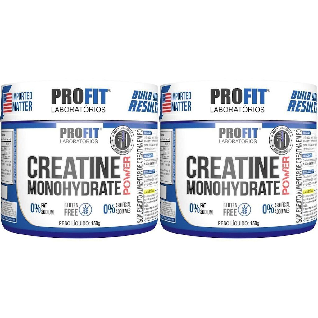 Kit 2X Creatine Monohydrate Power - 150g Sem Sabor - Profit