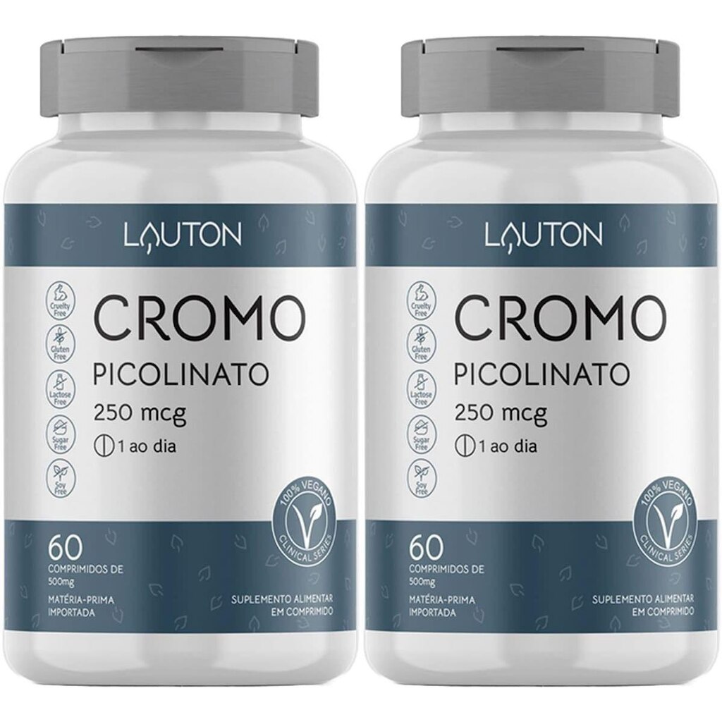 Kit 2X Cromo Picolinato - 60 Comprimidos - Lauton Nutrition