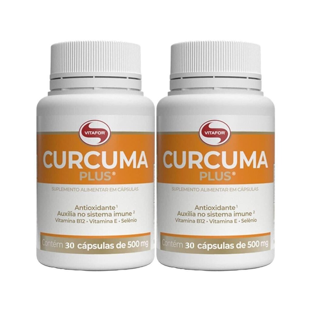 Kit 2X Curcuma Plus - 30 Cápsulas Softgel - Vitafor
