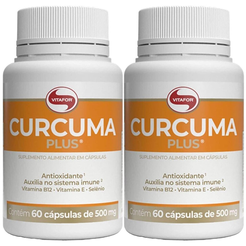 Kit 2X Curcuma Plus - 60 Cápsulas Softgel - Vitafor