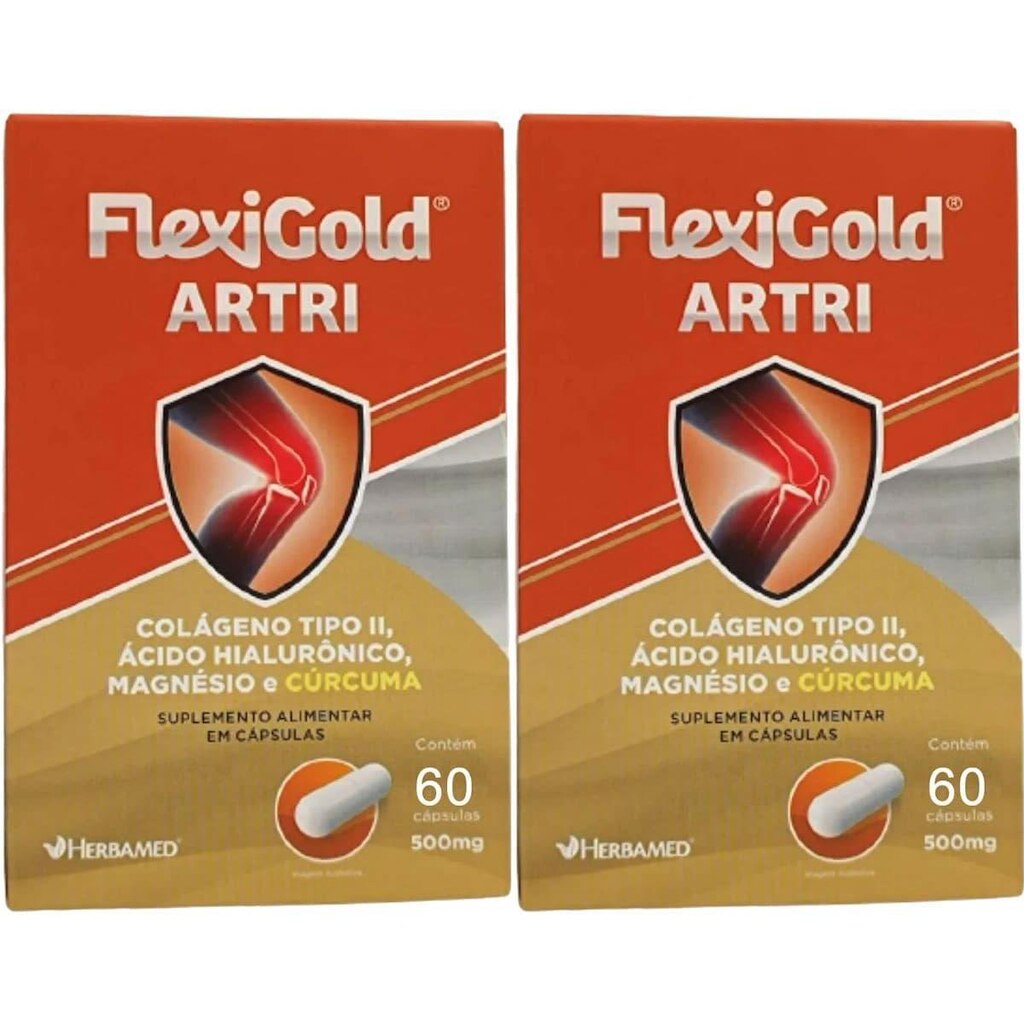 Kit 2X Flexigold Artri - 60 Cápsulas - Herbamed