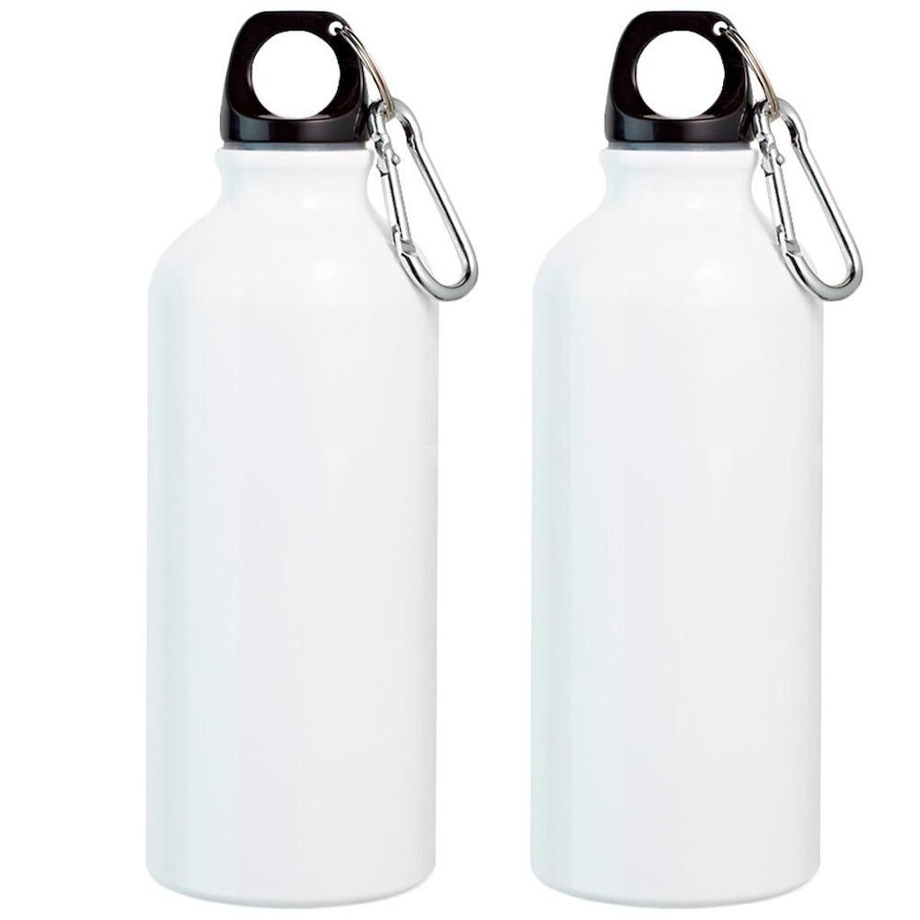 kit 2x Garrafa Squeeze Sport 500 ml TopGet Branco