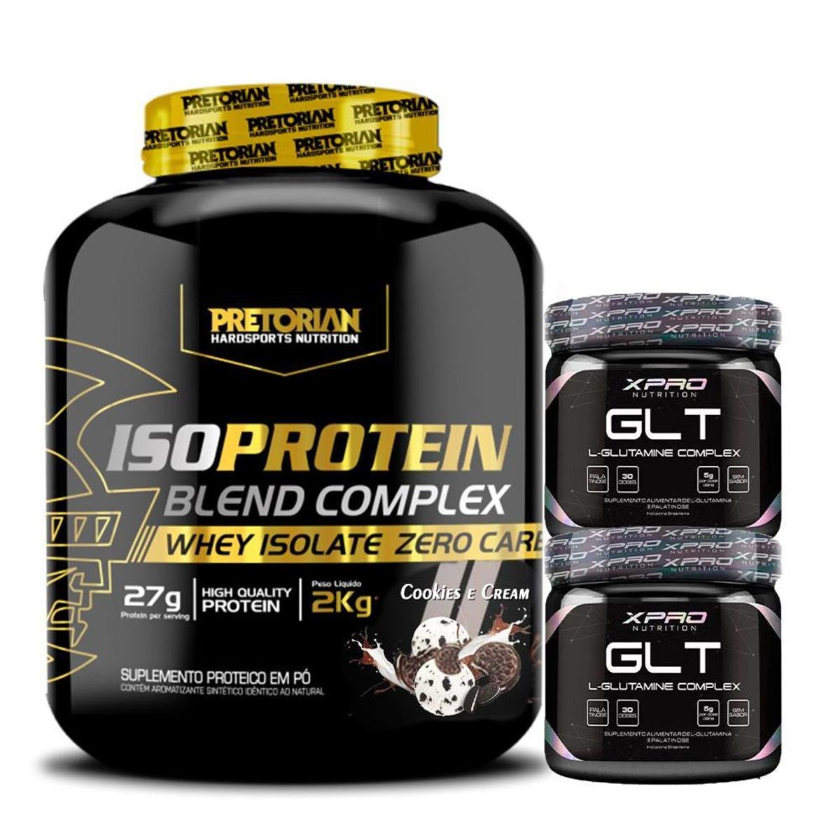 Kit 2x Glutamina GLT Complex 150g Xpro Nutrition + Whey Protein Iso