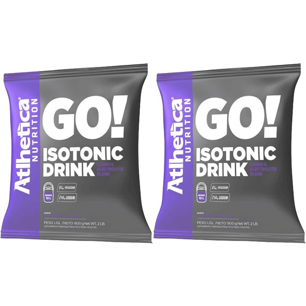 Kit 2X Go Isotonic Drink - 900g Refil Guaraná com Açaí - Atlhetica Nutrition