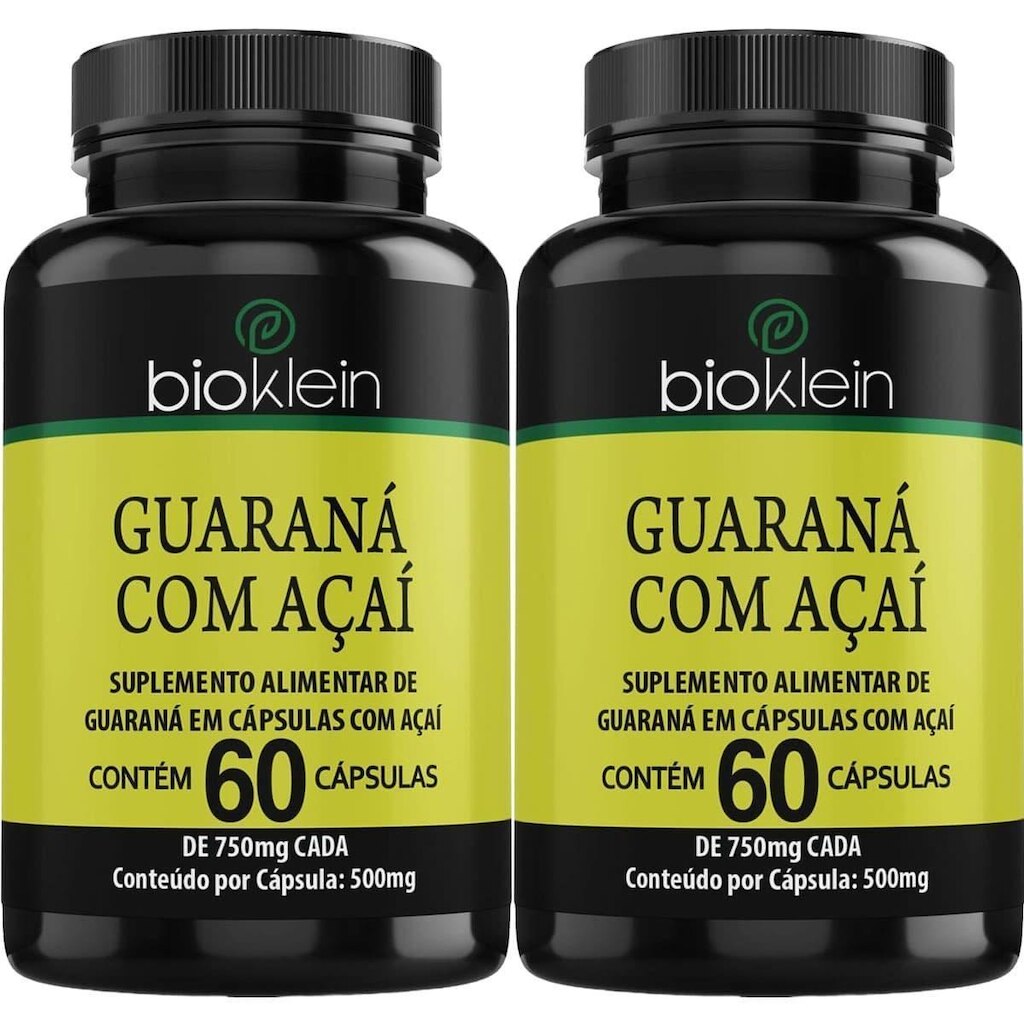 Kit 2X Guaraná com Açaí - 60 Cápsulas - Bioklein