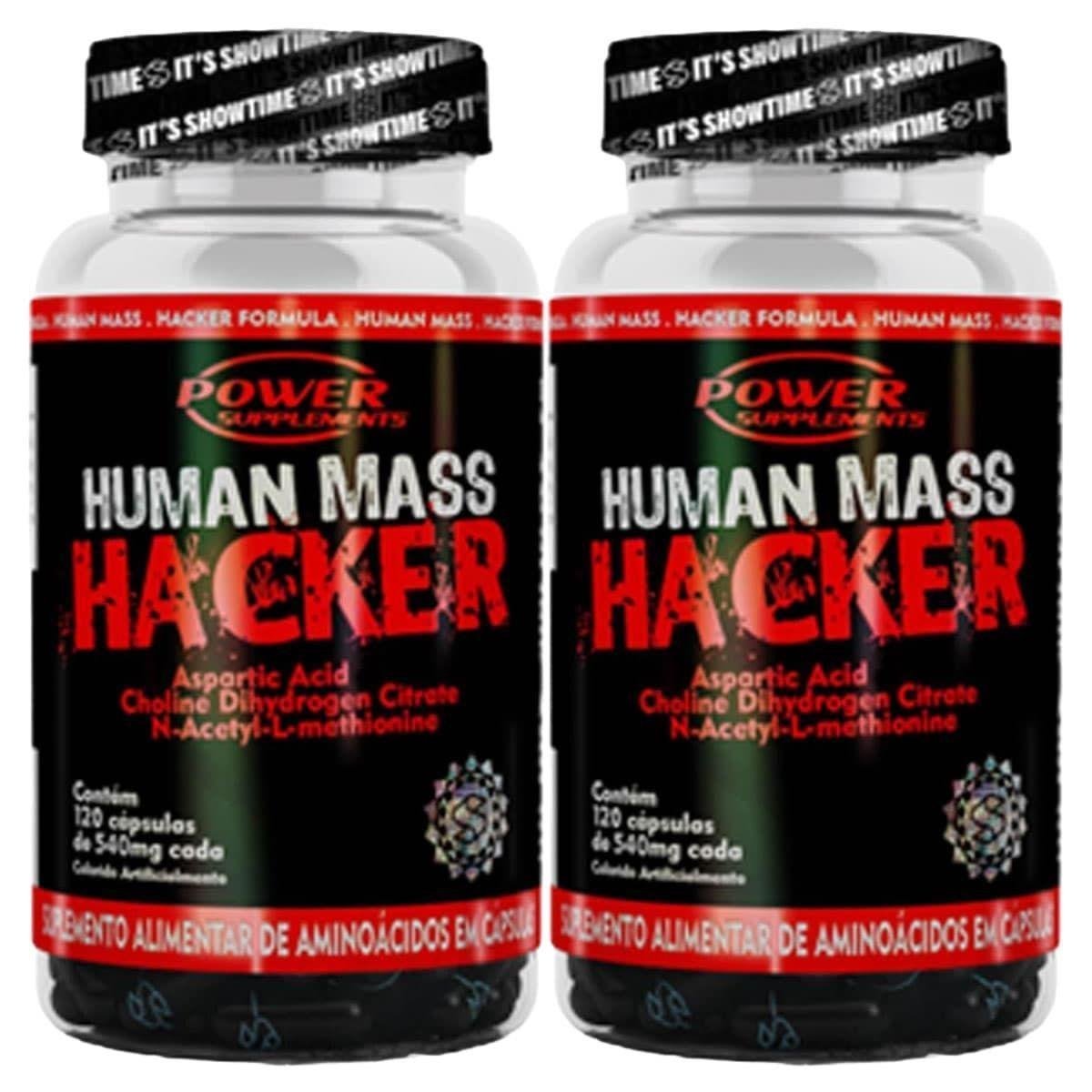 Kit 2X Human Mass Hacker 120 Cápsulas