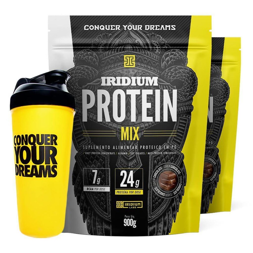 Kit 2x Iridium Protein Mix 900g + Coqueteleira - Iridium Labs