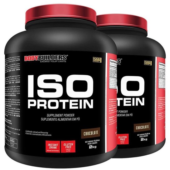 Kit 2x Iso Protein 2kg - Bodybuilders Menor preço em Kit 2x Iso Protein 2kg - Bodybuilders