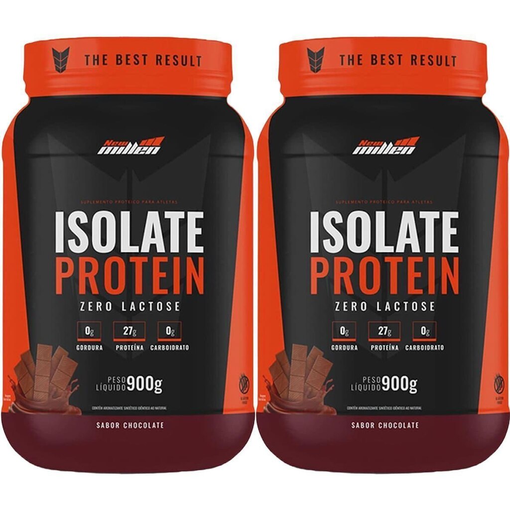 Kit 2X Isolate Protein - 900g Chocolate - New Millen