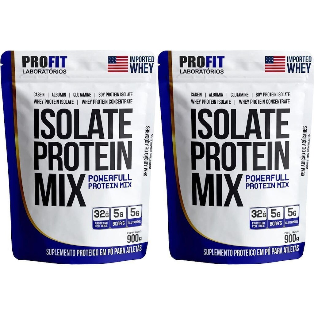 Kit 2X Isolate Protein Mix Refil - 900g Cookies e Cream - ProFit