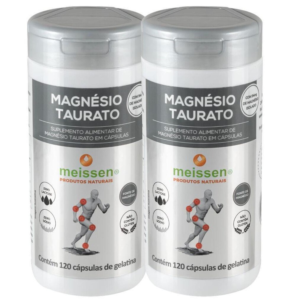 Kit 2x Magnesio Taurato 120 Capsulas - Meissen