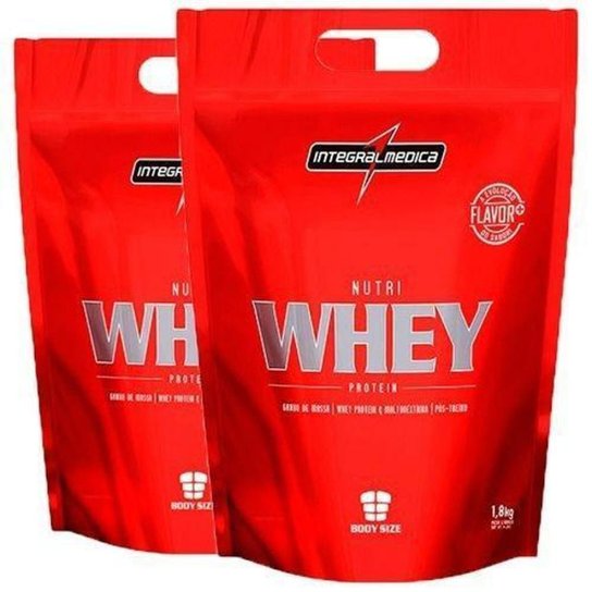Kit 2x Nutri Whey Protein 3,6kg - Integralmédica Menor preço em Kit 2x Nutri Whey Protein 3,6kg - Integralmédica