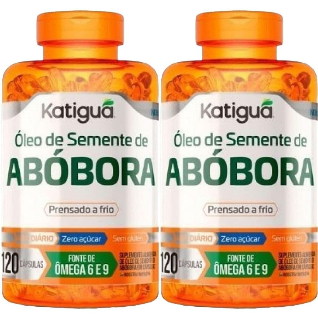 Kit 2X Óleo de Semente de Abóbora - 120 cápsulas - Katiguá