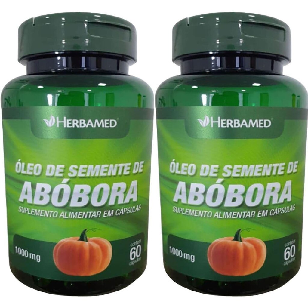 Kit 2X Óleo de Semente de Abóbora - 60 Cápsulas - Herbamed