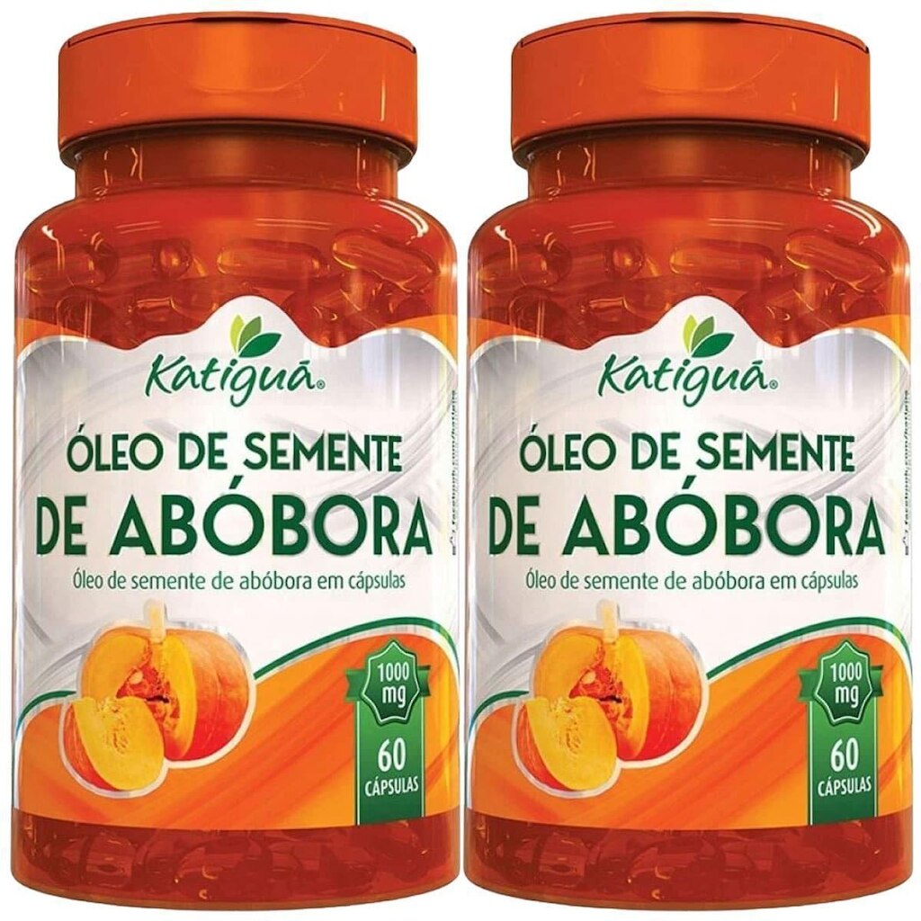 Kit 2X Óleo de Semente de Abóbora - 60 cápsulas - Katiguá