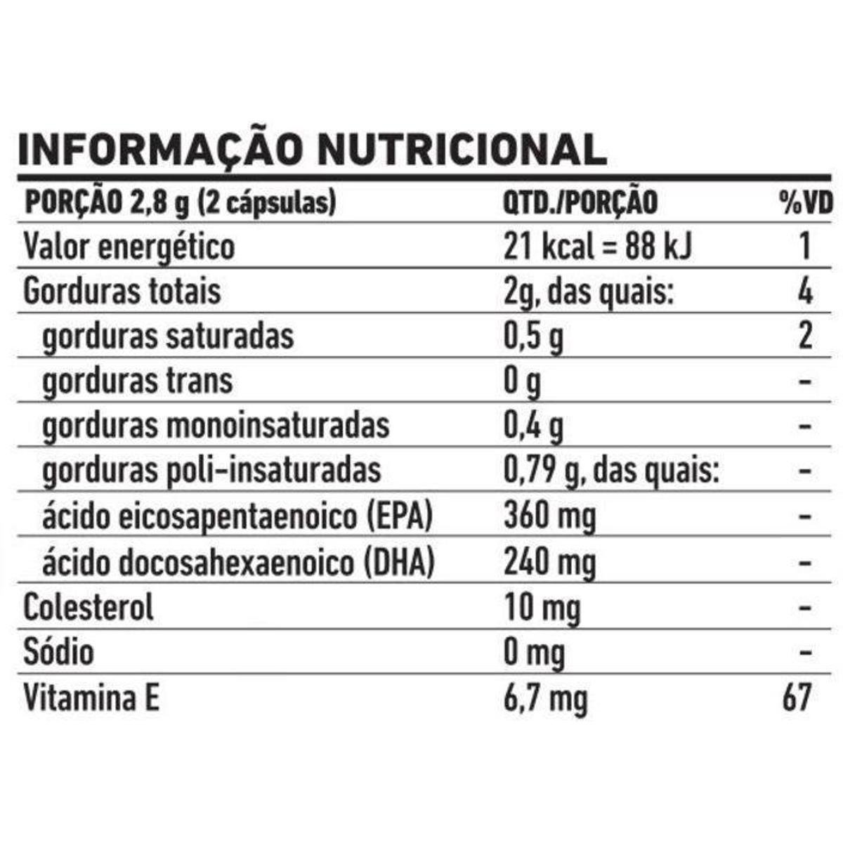Kit 2X Ômega 3 EPA 1000mg Importado EUA 100 cápsulas FDC Amarelo