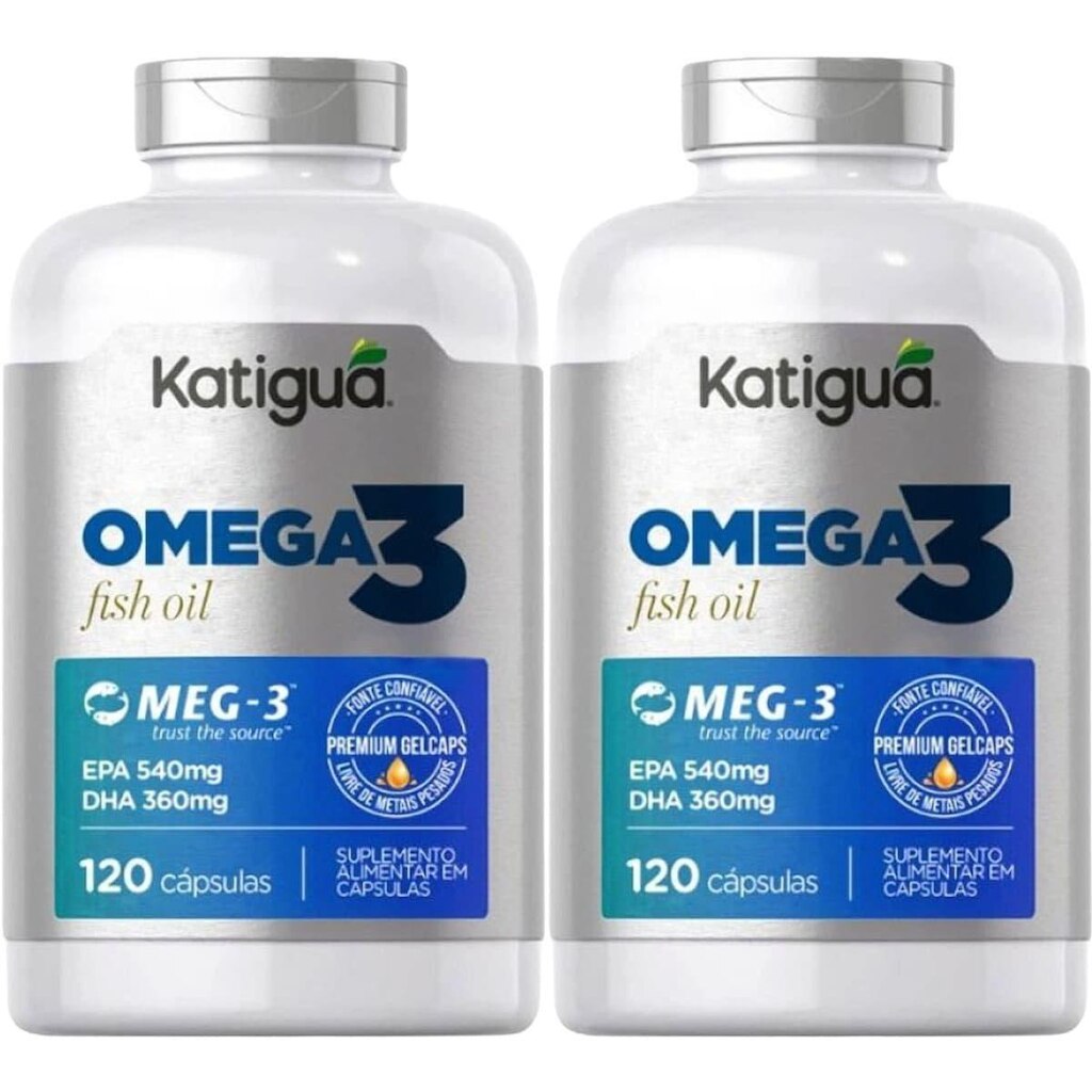 Kit 2X Omega 3 Meg-3 - 120 Cápsulas - Katiguá