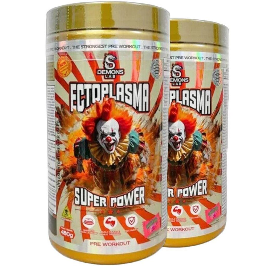 Kit 2x Pre Treino Ectoplasma Super 480g Tutti Fruit - Demons
