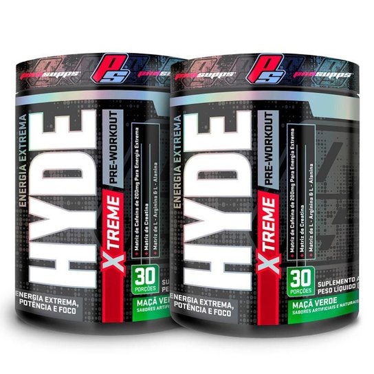 Kit 2x Pré Treino Vasodilatador Mr Hyde Pre Workout Extreme Edition 30 doses - ProSupps Menor preço em Kit 2x Pré Treino Vasodilatador Mr Hyde Pre Workout Extreme Edition 30 doses - ProSupps