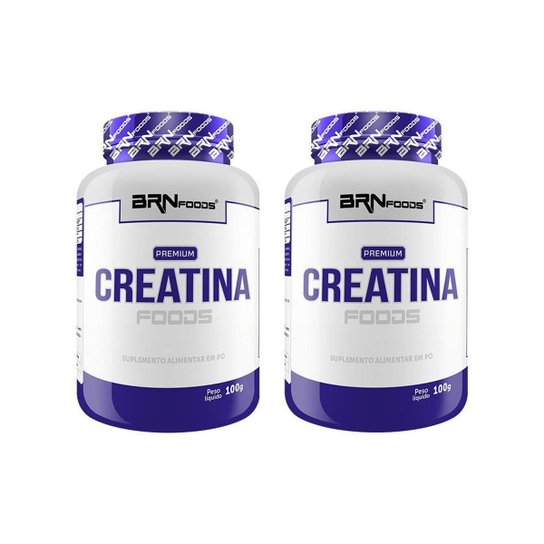 Kit 2x PREMIUM Creatina - 100g - BRN Foods Menor preço em Kit 2x PREMIUM Creatina - 100g - BRN Foods